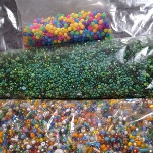Variety of jewelry beads